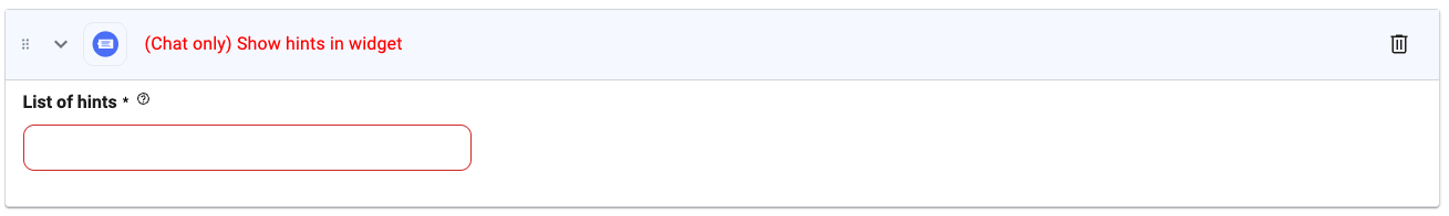 Show Hints UI